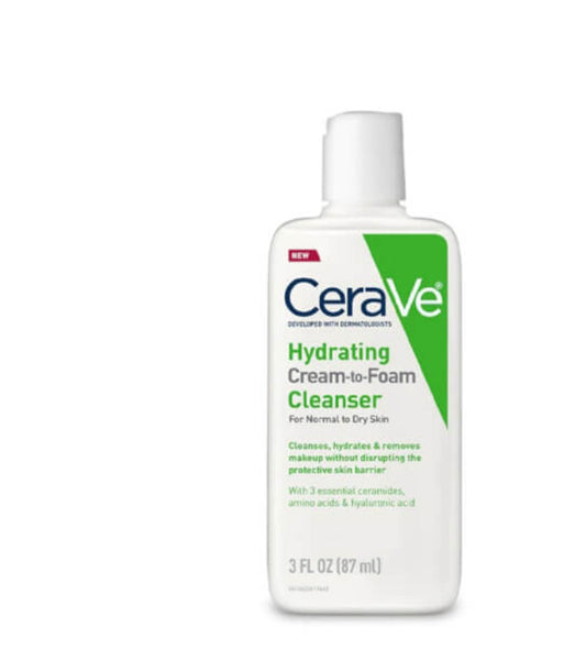 سيرافي  كريمي رغوي كلينزر CeraVe Hydrating Cream-to-Foam Cleanser 87ml