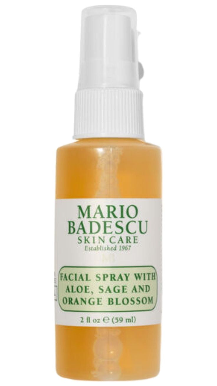 بخاخ الوجه بالصبار والمريمية وزهرة البرتقال
FACIAL SPRAY WITH ALOE, SAGE ORANGE BLOSSOM