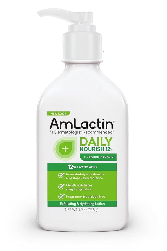 AMLACTIN DAILY NOURISH LOTION WITH 12% LACTIC ACID - 567ML | املاكتين لوشن للجسم باللاكتك اسيد 12% - 567 مل